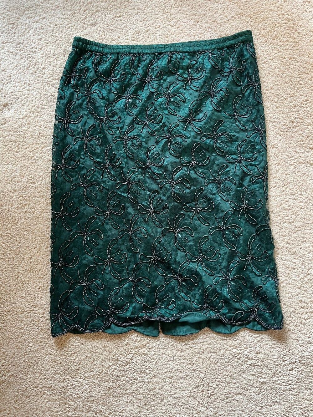 Green Skirt Brillante By JA NWT